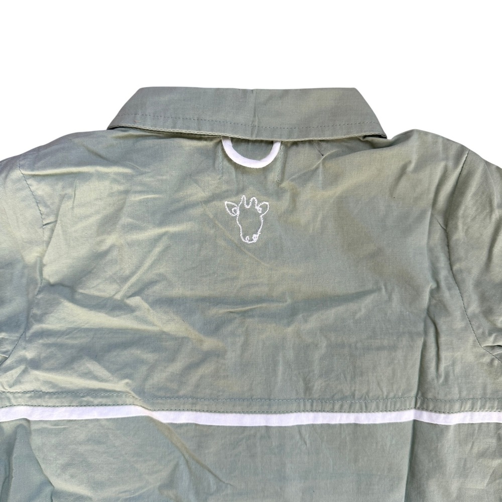 Dear Georgie Boys Sea Shirt Sage Green Long Sleeve Button Down Size 3Y NWT - Picture 5 of 6